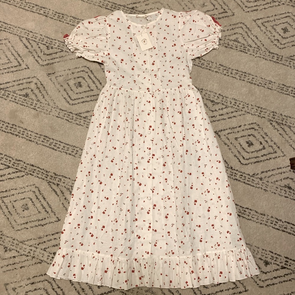 Fin & Vince floral print pleated dress